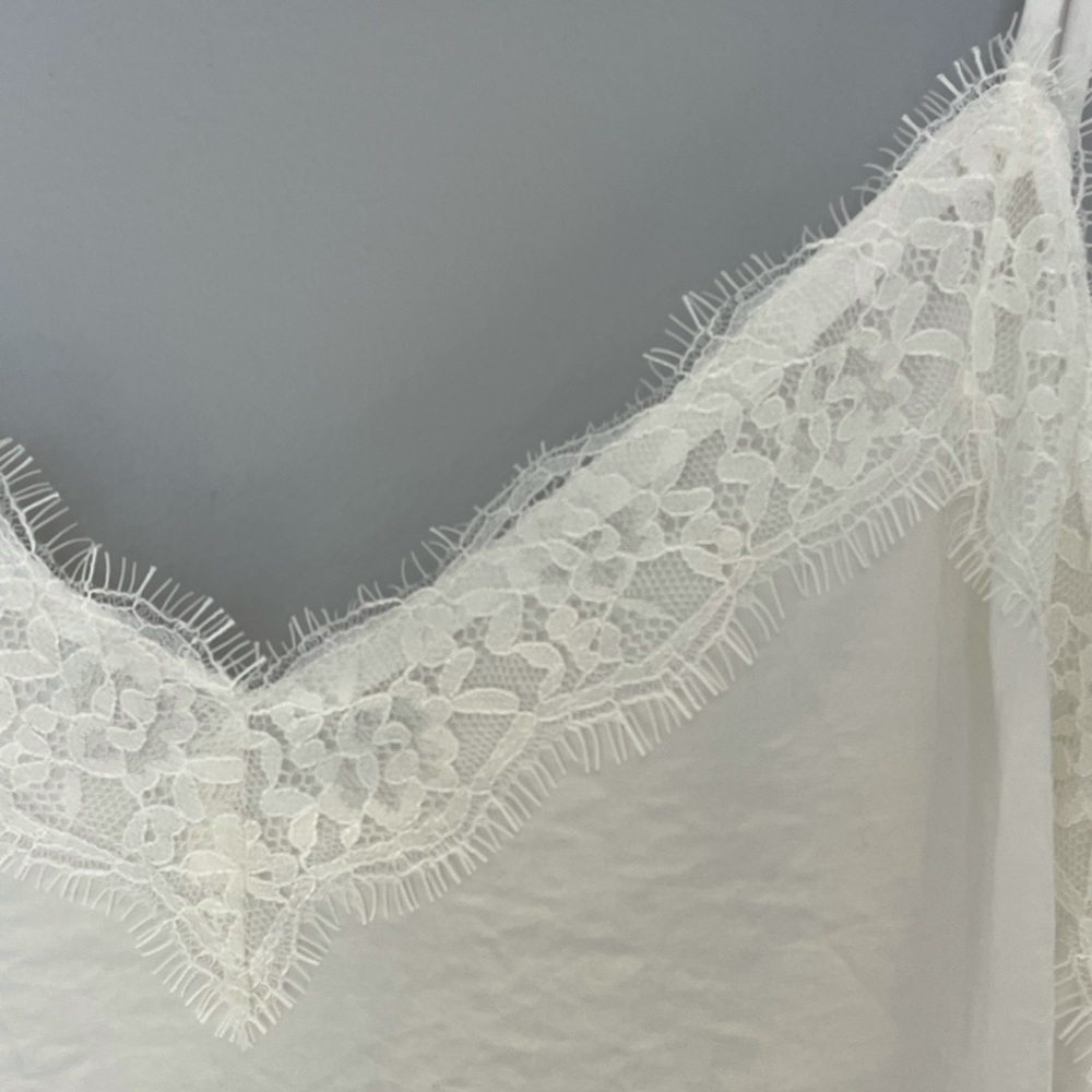 NWT Nordstrom Lace Trim Satin Camisole - Picture 5 of 7